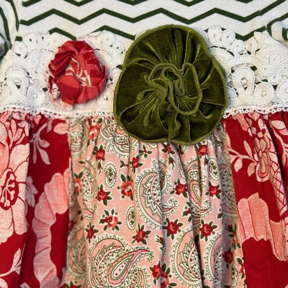 Peaches ’n Cream Holiday Girl's Dress Size 5T - Picture 4 of 7